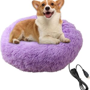 Wpsagek Soft Pet Heated Pad, Cozy Heated Pet Bed For Small Dogs And Cats, USB Charged Dog Heating Bed For Indoor, Calming Dog Bed