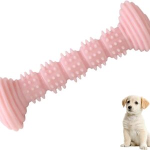 YUEXINYAN Puppy Teething Dental Chew Toy Dumbbell Bone Shape Puppy Teething Toy Durable Interactive Dog Toy for Small Medium and Large Dogs