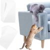 12 PCS Anti-Scratch Furniture Protectors Cat Scratch Couch Protector Pet Sofa Guard for Protecting Upholstered Transparent