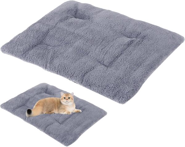 KLUFO Warming Cat Bed - Soft Warm Warming Cat Beds for Indoor Cats,Non-slip Puppy Heating Pad Electric Heated Dog Mat Thermal Blanket Keep Pets Warmer