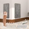2 Pieces Cat Scratcher Mat Sisal Cat Scratching Pad Scratch Mat for Cat with Adhesive Loop Tape Cat Scratch Pad Rug 50 × 25cm(Grey)