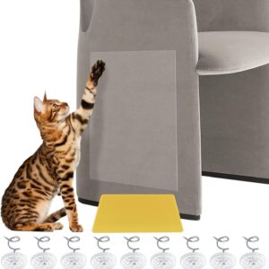 8 Pcs Anti Scratch Cat Furniture Protectors, Anti Scratch Furniture Protectors, Sofa Cat Scratch Protectors for Furniture, Cat Anti Scratch Tape from Cat Pet Dog Scratching for Carpet Sofa Door