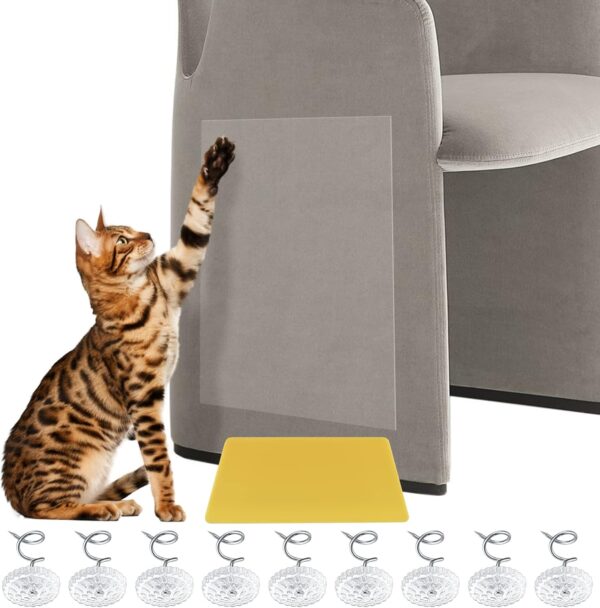 8 Pcs Anti Scratch Cat Furniture Protectors, Anti Scratch Furniture Protectors, Sofa Cat Scratch Protectors for Furniture, Cat Anti Scratch Tape from Cat Pet Dog Scratching for Carpet Sofa Door