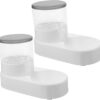 BELLIFFY 2pcs Pet Feeder Pet Waterer Cat Food Dispenser Pet Water Dispenser Pet Food Feeder Cat Feeding Bowl Pet Food Dispenser Pet Feeding Bowl Automatic Feeder Dispenser Plastic