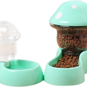 Bexdug Pet Feeder,Water Dispenser Automatic Feeding Bowls | Dog Cat Feeder, Feeding Bowls, Transparent Dry Food Dispenser