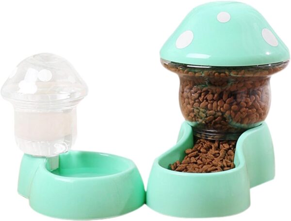 Bexdug Pet Feeder,Water Dispenser Automatic Feeding Bowls | Dog Cat Feeder, Feeding Bowls, Transparent Dry Food Dispenser