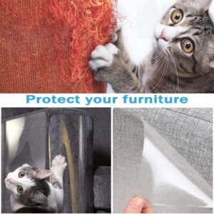 Cat Anti Scratch, Anti Scratch Cat Furniture Protectors, Self-Adhesive Cat Furniture Protector, Protecting Furniture from Cat Scratching (6PCS)