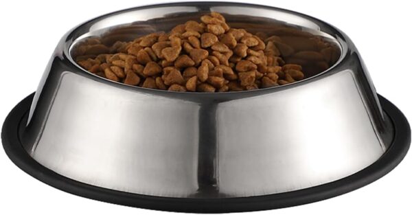 Cat Feeder for Wet Food Dry Food Water Dog Cat Stainless Steel Cat Bowl, Cat Food Bowl With Non Slip Rubber Base, Cat Water Bowl, Cat Feeding Bowl, Pet Bowl,Pet Bowls for Cats, Dog Bowl