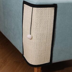 Cat Scratch Mat Sofa Shield Cat Scratching Mat for Cats Natural Sisal Mat Durable Washable Natural Sisal Mat Furniture Protector Scratching Pad for Cats Scratch Carpet for Bed Chair Sofa Desk Legs