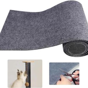 Cat Scratching Mat 30x100cm, Self-Adhesive Cat Scratch Mat Furniture Protectors, Anti Scratch Sofa Couch Cat Scratcher Pad for Wall and Furniture