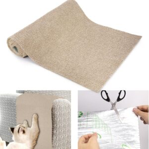 Cat Scratching Mat Furniture Protectors from Cats Scratch DIY Self-Adhesive Climbing Cat Scratcher Anti Scratch Protector for Sofa Couch Cat Scratching Pad for Wall