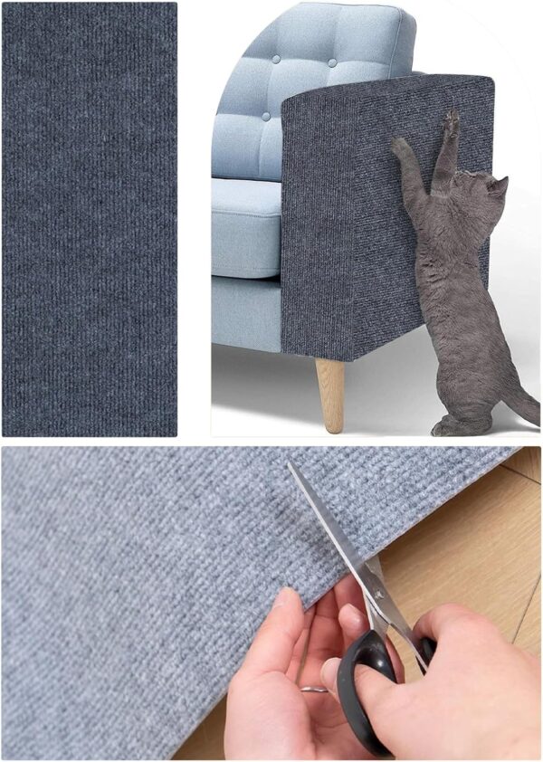 DIY Climbing Cat Scratcher, Cat Scratching Mat, Furniture Protector from Cats, Anti Scratch Furniture Protector, Furniture Scratch Guard for Sofa, Couch, Corners, Wall, Floor (Dark Gray, 30x100CM)