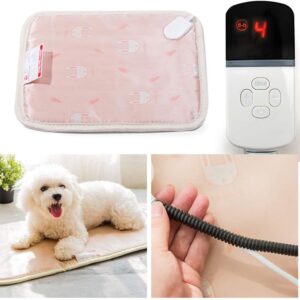 Electric Heating Blanket,Electric Heated Small Pet Heat Pad,Constant Heating Safe Electric Heated Mat Anti Bite Waterproof With Removable Flannel Cover & Fire Retardant Cotton - Soft Cosy (