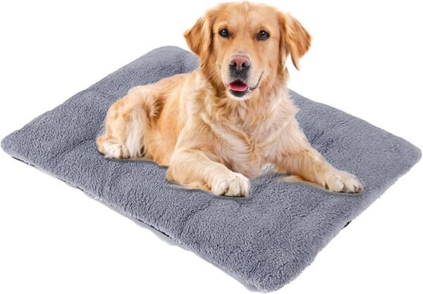 Hi Sprout Self Warming Pet Pad, Super Soft and Self Heated Pet Kennel Pad for Extra Large Cats or Dogs, Anti-Slip Thermal Pet Crate Bed Mat for Sleeping(Gray, XL)