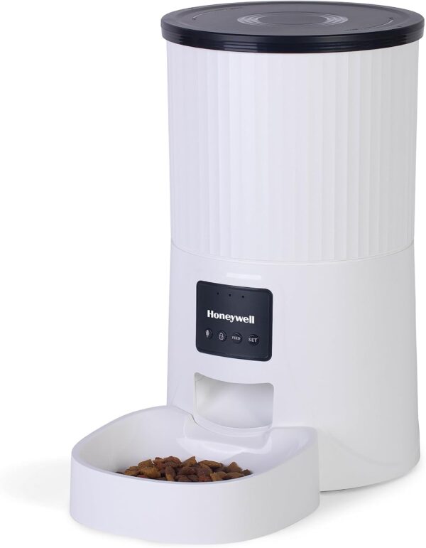 Honeywell Pet Feeder 4L, Automatic Pet Feeder, Remote Pet Feeder with Portion Control | Program up to 10 Meals a Day for Pets or Manually Deliver Remotely from Your Phone