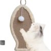 JVHLOV Cat Scratching Mat, Durable Sisal Mat, Scratching Mat, Cat Wall, Natural Sisal Rug, Horizontal Cat Floor Scratching Board