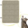 LCSICY Cat Nail File Scratcher is Placed On The Cat Scratching Post, The Beige Cat Scratch Pad Allows Cats to Instinctively Scratch and Trim Their Nails(Cat Scratching Post Not Included)
