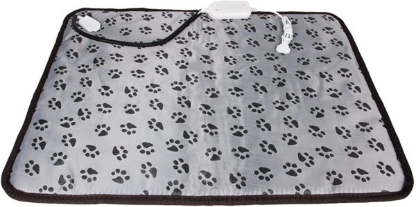 LILOVE Pet Heating Pad, Upgraded Dog Electric Heating Pad, 50x70cm Large Waterproof Adjustable Warming Mat for Cats, Pet Heat Blanket with Chew Resistant Steel Cord.