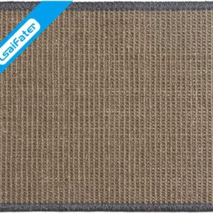 LSAIFATER Cat Scratching Mat, Natural Sisal Mat, Protect Carpets and Sofas (38x30cm, Grey)