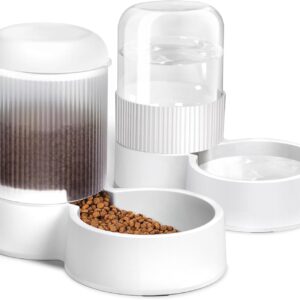 MDEHOPET Gravity Cat Feeder with 2.8L Capacity, BPA Free, Food Grade Plastic, Automatic, Eco-Friendly