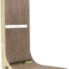 MEEYUU L Shape 60CM/23.6inch Cat Scratcher, Poils bebe Cat Scratchers for Indoor Cats, Protecting Furniture Cat Scratch Pad, Cardboard Cat Scratching with Ball Toy, Large (Brown)