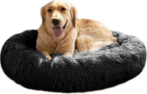 Mirkoo Dog Bed Comfortable Donut Cuddler Round Dog Bed Ultra Soft Washable Dog and Cat Cushion Bed (24''/32''/36''/44'')