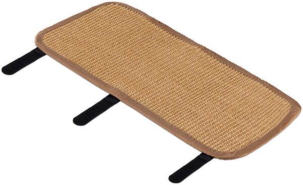 Navaris Table Leg Cat Scratcher - Sisal Scratching Mat Protector for Furniture Legs - Scratch Pad Protection with Wrap Around Straps 60 cm x 25 cm