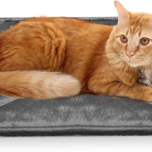 PAIGTEK Self Heating Cat Bed, Pet Self-Warming Pad Mat, Electric-Free Heating Mat for Dogs, Dog Blanket Machine Washable (40 X 55 CM)