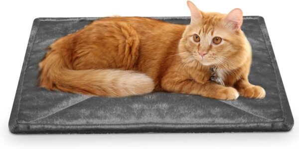 PAIGTEK Self Heating Cat Bed, Pet Self-Warming Pad Mat, Electric-Free Heating Mat for Dogs, Dog Blanket Machine Washable (40 X 55 CM)