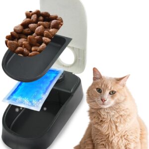 Pawise Automatic Pet Feeder 300ml Automatic Food Dispenser Station with 48-Hour Timer for Dogs and Cats - Single…