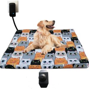 Ped Heating Pad, Heated mattresses, Adjustable Temperature, Cat and dog heated bed, 12V power, 45x50cm