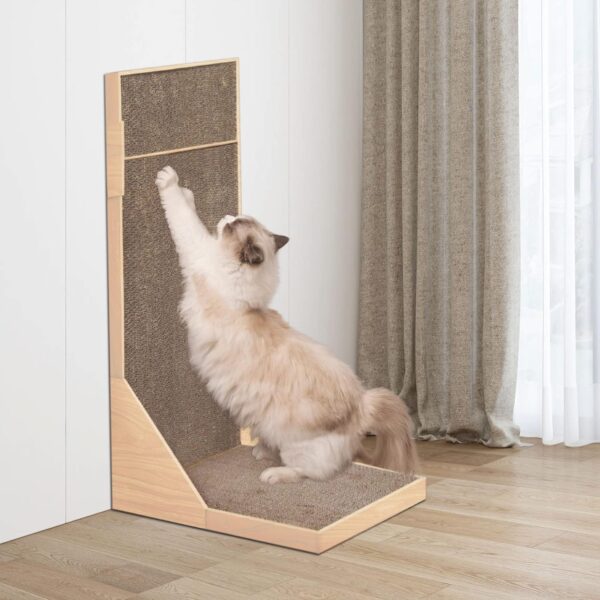 Pet Prime Corner Cat Scratcher 27.8 Inch Cat Scratcher Foldable 3 in 1 Cat Corner Scratcher Cardboard Cat Scratcher Cardboard Box