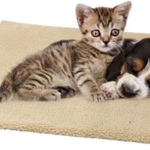 Pet Self Heating Pad 23.62x17.72inch Cat Dog Thermal Blanket No Electric Self Heated Bed Self Warming Pet Mat for Winter