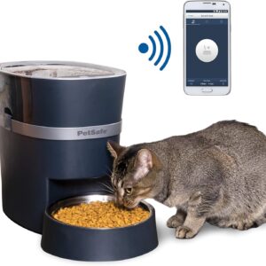 PetSafe Smart Feed Automatic Dog and Cat Feeder, Smartphone, 24-Cups (5 678 ml) Wi-Fi Enabled App for iPhone and Android