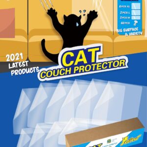 Petotw Cat Furniture Protector Stickers 10 Packs of Thicker and Thicker Cat Scratching Pads for Sofa, Couch, Doors, Walls, Mattresses, Car Seats