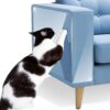 Petslucent Cat Anti Scratch Tape - 6 Packs Cat Scratch Furniture Protector, Clear Training Self Adhesive Tape for Carpet, Sofa, Couch, Door