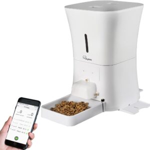 SKYMEE WiFi Pet Feeder Automatic Food Dispenser for Cats & Dogs, Wi-Fi Enabled App for iPhone and Android(AI-B30)