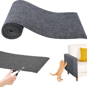 Self-Adhesive Cat Scratching Mat, 200X40CM Trimmable Climbing Cat Scratcher Pad, Anti Scratch Cat Furniture Protector for Couch Carpet Sofa Rug Wall, Furniture Scratch Guard, Cat Grinding Its Claws