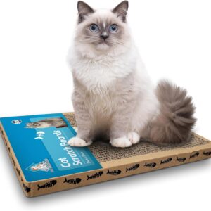 Small Cat Scratching Board 30x20cm | Cardboard Cat Scratcher for Indoor Cat, Durable Cardboard Cat Scratcher Pad | Reversible Cat Scratcher Cardboard Cat Scratch Board, Scratch Board Great for Kittens