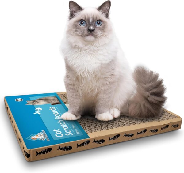 Small Cat Scratching Board 30x20cm | Cardboard Cat Scratcher for Indoor Cat, Durable Cardboard Cat Scratcher Pad | Reversible Cat Scratcher Cardboard Cat Scratch Board, Scratch Board Great for Kittens