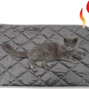 ZONEWD Cat Warming Pad - Warming Heated Pet Blanket Dog Cat Pad | Soft Cat Blanket Warming Mat, Anti Slip Heated Mat Pet Thermal Blanket for Dog House, Pet Bed, Floor