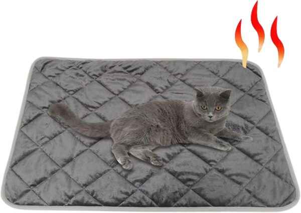 ZONEWD Cat Warming Pad - Warming Heated Pet Blanket Dog Cat Pad | Soft Cat Blanket Warming Mat, Anti Slip Heated Mat Pet Thermal Blanket for Dog House, Pet Bed, Floor