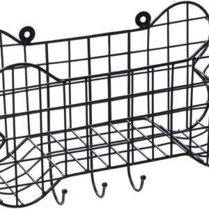 House of Paws Dog Bone Wire Storage Wall Shelf - Small