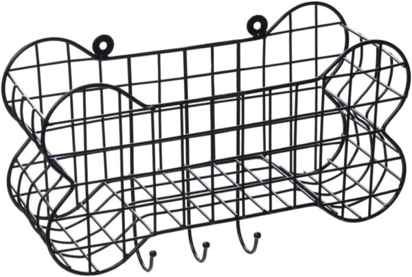 House of Paws Dog Bone Wire Storage Wall Shelf - Small