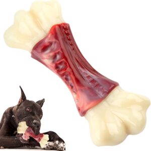 RUXAN Indestructible Dog Toy for Aggressive Chewers, Tough Dog Chew Toy, Safe Natural Nylon Interactive Dog Bone Toys, Durable Cleaning Oral Toy for Medium Large Boredom Dogs