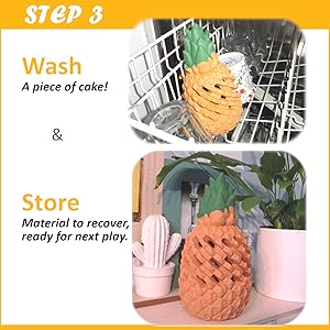 PET-FUN Pineapple Treat Dispensing Dog Toy