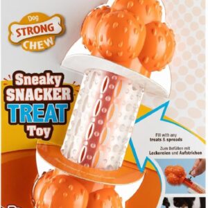 Nylabone Strong Chewers Tough Nylon Dog Sneaky Snacker Treat Dispenser Chew Toy, Durable, Boredom Breaker, Cleans Teeth, Stuffable, Bacon Flavour, Large, For Dogs 0-23kg