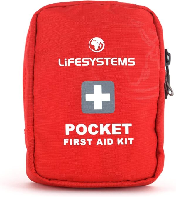 Lifesystems Pocket First Aid Kit, CE Certified Contents, Specifically Designed for Hiking and Outdoor, Red