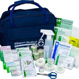 Safety First Aid Group Sports First Aid Kit in Water-Resistant Holdall Bag - Fully Stocked