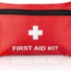 Small First aid kit, TENQUAN 100pcs Mini First Aid Kits Compact Lightweight Survial Essentials Kit Supplies for Emergencies at Home Office Travel Hiking Camping Outdoor